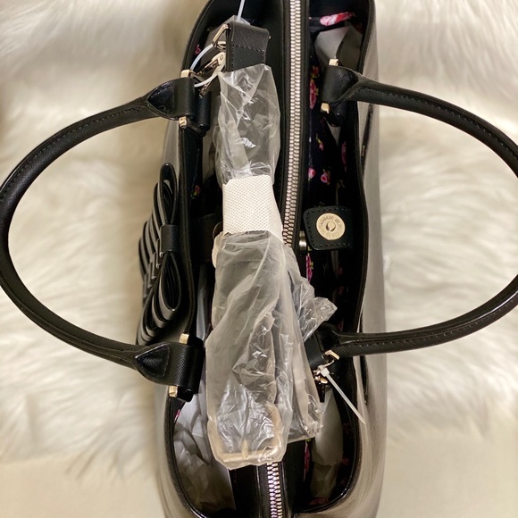 Betsey Johnson Multi Bow Large Tote Crossbody - Picture 7 of 11